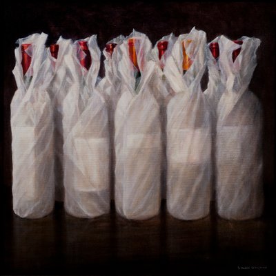 Wrapped Wine Bottles by Lincoln Seligman